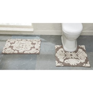 Medallion Collection 100% Cotton Tufted Bath Rug Set of 2 - Better Trends - 1 of 4