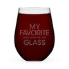 My Favorite Child & Glass Stemless Wine Glass by True - 4 of 4