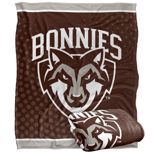 St. Bonaventure University Logo Dots Silky 50x60 Blanket, 1 Sided - 1 of 4