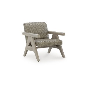 Signature Design by Ashley Haven Retreat Rocking Lounge Chair with Rust Resistant Frame and Foam Cushion, Beige - 1 of 4