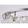 Elegant Lighting Monroe 1 - Light Flush Mount in  Chrome - 3 of 4