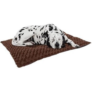 PETMAKER-Dog Bed ¨C 42x26 Large Pet Pillow and Crate Pad with Faux Fur Sleep Surface and Non-Slip Bottom ¨C Machine Washable Dog Bed by (Brown) - 1 of 1