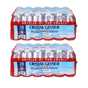 Crystal Geyser Natural Alpine Spring Water - 8 Fl Oz Bottle (Pack of 60) - 1 of 3
