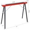 2PCS Saw Horses, Portable Folding Sawhorse Bench, Heavy Duty Sawhorse with Non-slip Work Table Surface & Fast Open Legs, Work Stand Saw Horse - 2 of 4