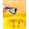 BRINJOY Lemon Squeezer, Stainless Steel Lemon Juicer, Manual Juicer for Lemon Citrus Lime Orange, Handheld citrus Squeezer - 3 of 4