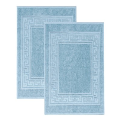 Modern Absorbent Bath Mat (Set of 2), 22" x 35" by Blue Nile Mills