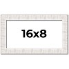 PosterPalooza | Panoramic Sculpted White Picture Frame - UV Acrylic, Foam Board Backing, Hanging Hardware - 2 of 4