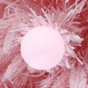 LuxenHome 6Ft Pink Cherry Blossom Christmas Tree with Fiber Optic Lights & Snowman Star Topper - 3 of 4