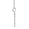 Pompeii3 1/3Ct Cascading Diamond Pendant Necklace 14k Gold Lab Created - 3 of 4