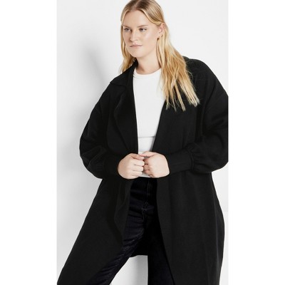Women's Plus Size Ivy Cardigan - black | CITY CHIC