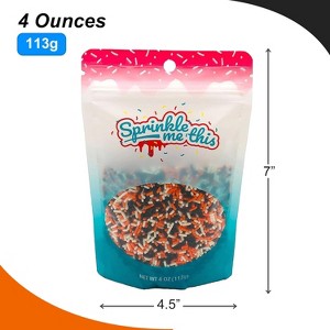 Sprinkle Me This – Shades of the Night – Halloween Jimmies – Black, Orange & White Sprinkle Blend - 1 of 4