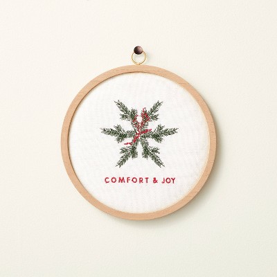 Embroidered 'Comfort & Joy' Holiday Hoop Art - Hearth & Hand™ with Magnolia