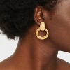 Twisted Doorknocker Earrings - Universal Thread™ Gold - 2 of 3