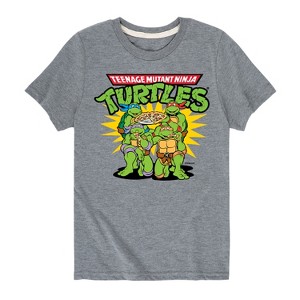Boys' - Teenage Mutant Ninja Turtles - Pizza Short Sleeve Graphic T-Shirt - 1 of 4