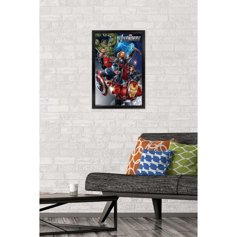 Trends International Marvel Cinematic Universe - Avengers - Group Framed Wall Poster Prints, 2 of 7