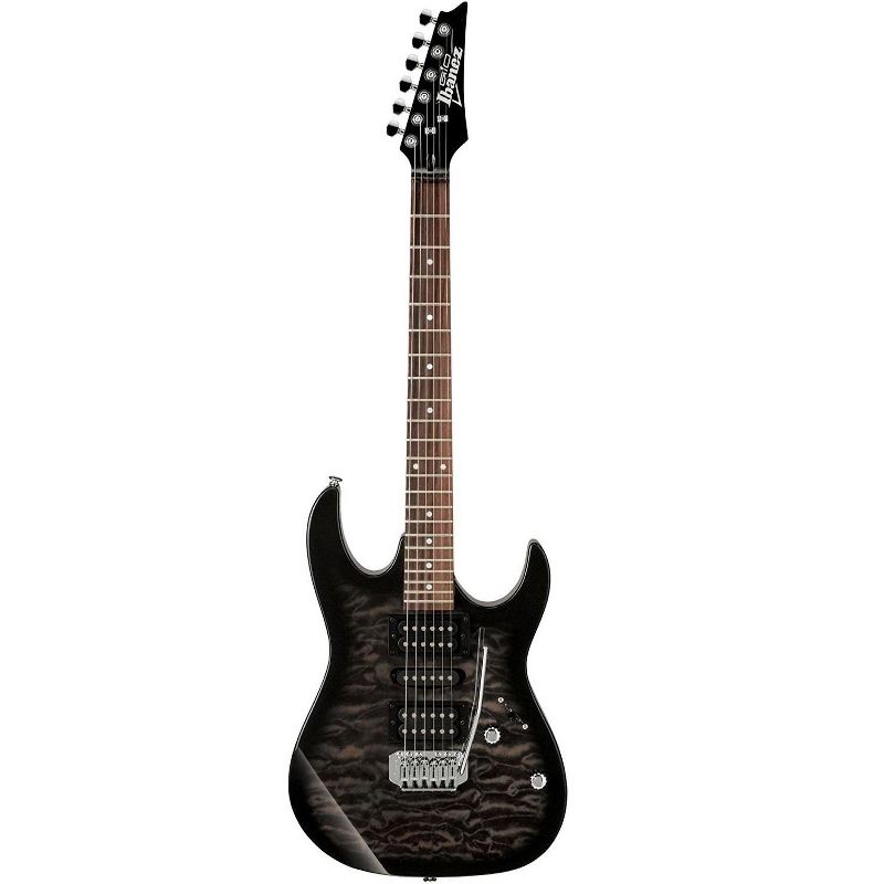 Ibanez GRX70QA GIO 6-String Electric Guitar (Transparent Black Sunburst), 1 of 2