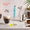 Handheld Milk Frother, Mini Foamer, Battery Operated Stainless Steel Drink Mixer for Coffee, Lattes, Cappuccino, Matcha, Chocolate - 3 of 4
