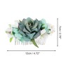 Unique Bargains Women's Simulated Flowers Hair Clip Comb 1 Pc - 2 of 4