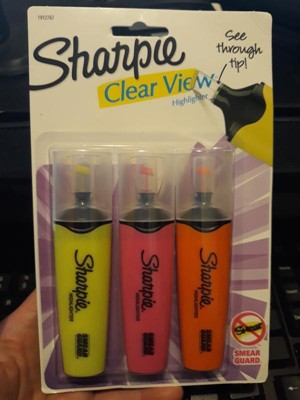 Sharpie Clear View Highlighters Chisel Assorted 8/pack (1971843