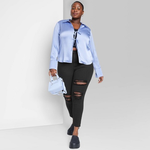Fashion Look Featuring Wild Fable Plus Size Denim and Wild Fable
