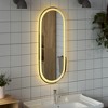 vidaXL LED Bathroom Mirror Transparent Glass 35.4 x 15.7 in - 3 of 4
