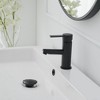 BWE Single Handle Single Hole Bathroom Faucet in Matte Black - 2 of 4