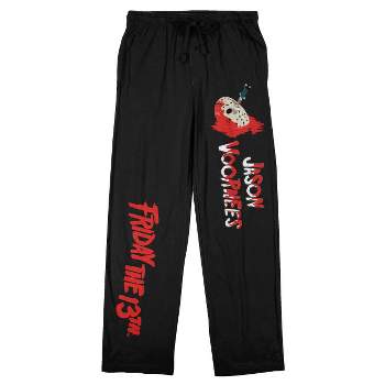 Friday The 13th I Love Friday Men's Black Graphic Sweatpants-xxl : Target