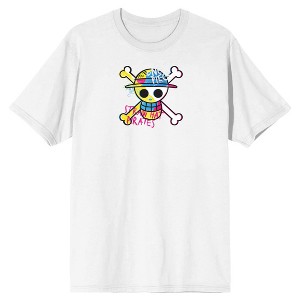 One Piece Live Action Straw Hat Pirates Logo Crew Neck Short Sleeve Men's T-shirt - 1 of 4