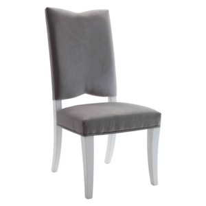 Acme Furniture Set of 2 Martinus Side Chair Gray/White, White Gray