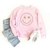Simply Sage Market S.W.Smiley Floral Smiley Face Sweatshirt - 3 of 4