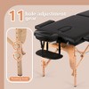 FDW Massage Table Spa Bed 84 Inches PU Portable Massage Bed 2 Fold Heigh Adjustable Massage Table Bed w/Free Carry Case Facial Cradle Salon Bed - 2 of 4