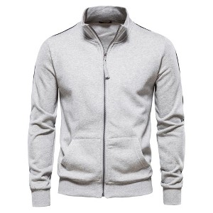 Coolmee Men's Athletic Tracksuit Casual Full Zip Jogging Sweat Suit Workout Sports Sportswear - 1 of 4