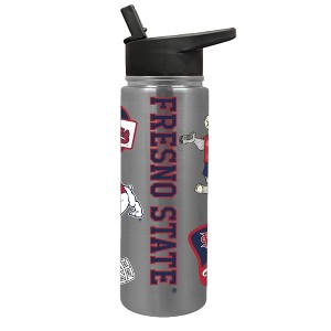NCAA Fresno State Bulldogs Varsity Thirst Water Bottle - 24oz: Stainless Steel, Portable Drinkware - 1 of 4