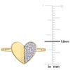 EVERLY JEWELRY | 10K Yellow Gold 1/10 CT TDW Diamond Heart Ring - 4 of 4