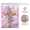 Magnolia Garden Hallelujah Cross with Flowers 13 x 18 Inch Polyester Garden Flag - 2 of 2