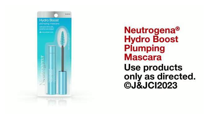 Neutrogena Hydro Boost Plumping Mascara - Black - 0.21oz, 2 of 8, play video