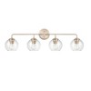 Millennium Lighting 4 - Light Vanity in  Modern Gold - 3 of 4