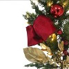 Puleo 6'x10" Pre-Lit Battery-Operated Red Ribbon Garland - 3 of 4