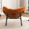 Kumasinova Ultra Plush Chenille Upholstered Rocking Chair,Versatile Accent Glider&Patio Egg Chair for Living Room,Porch,350lbs Max - 3 of 4