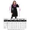 Coolmee Women Crew Neck Wide Body Waist Tie Loose Knitted Long Sleeve Mini Dress - 4 of 4