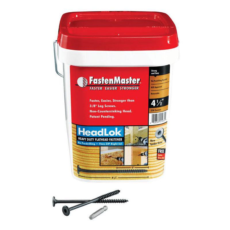 FastenMaster HeadLok No. 10 X 4.5 in. L Spider Epoxy Wood Screws 250, 1 of 3