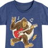 Girls' - Instant Message - Sasquatch Rock N' Roll Guitar Fitted Short Sleeve Graphic T-Shirt - 2 of 4
