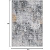 Abstract Runner Rug - Washable non-slip foldable carpet with low pile for high-traffic areas - 2 of 4