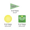 Big Dot of Happiness You Got Served - Tennis - DIY Shaped Baby Shower or Tennis Ball Birthday Party Cut-Outs - 24 Count - 2 of 4