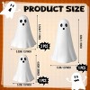 5 Pcs Halloween Ghost Figurine Resin Ghost Sculpture Statue Cute Halloween Decorations Spooky Tiered Tray Decor for Table Centerpieces Tabletop Shelf - 2 of 4
