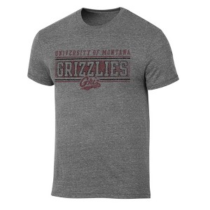 NCAA Montana Grizzlies Men's Gray Tri-Blend T-Shirt - 1 of 3