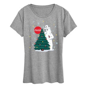 Women's - Coca-Cola - Christmas Tree Short Sleeve Graphic T-Shirt - 1 of 4