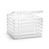 Sorbus Set of 6 Thin Clear Stackable Portable Project Case Fits 10"x12" - Snap-Tight Closure, Ideal for Board Games, Crafts, and Office Supplies - 3 of 4