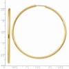 Black Bow Jewelry 2mm x 60mm 14k Yellow Gold Polished Round Endless Hoop Earrings - 4 of 4