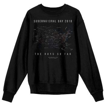 Supernatural The Road So Far Crew Neck Long Sleeve Unisex Adult Sweatshirt